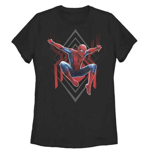 Ladies retro NASA distressed Logo T Shirt Spiderman Avengers Infinity War Womens